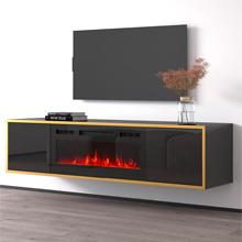 Floating Fireplace TV Stand