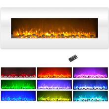 White Heatless Electric Fireplace