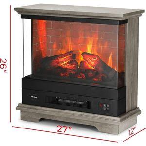 Portable fireplace Heater with Realistic Flames
