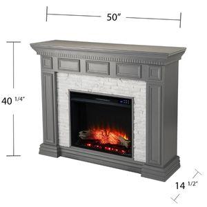 Plug-in Fireplace Mantel with Electric Insert
