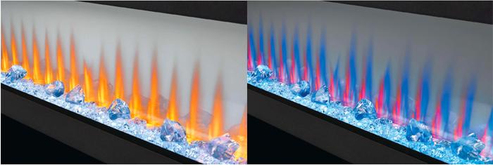 Changing Color Flames of the CLEARion Electric Fireplace