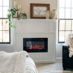 Compact Electric Fireplace in Bedroom