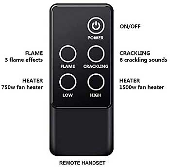 PuraFlame Klaus Electric Firebox Remote Control