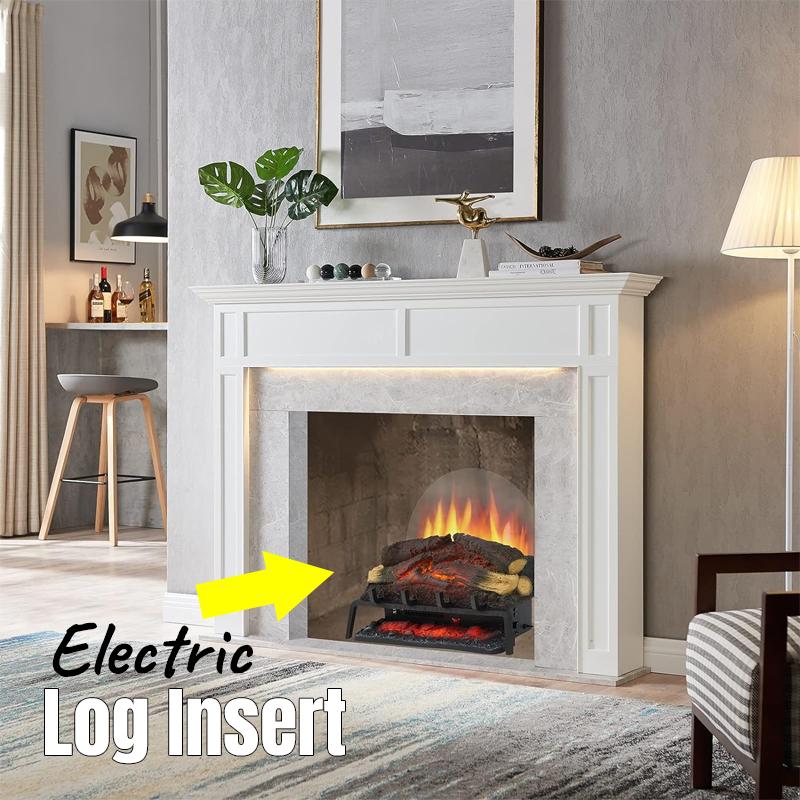 Electric Log Fireplace Insert