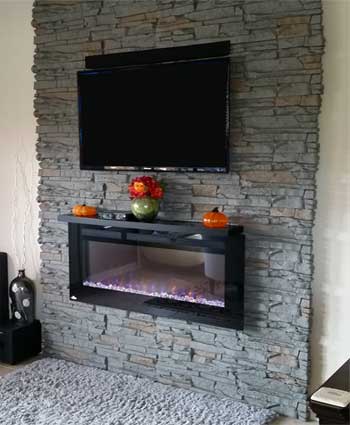 Faux Stone Fireplace Surround