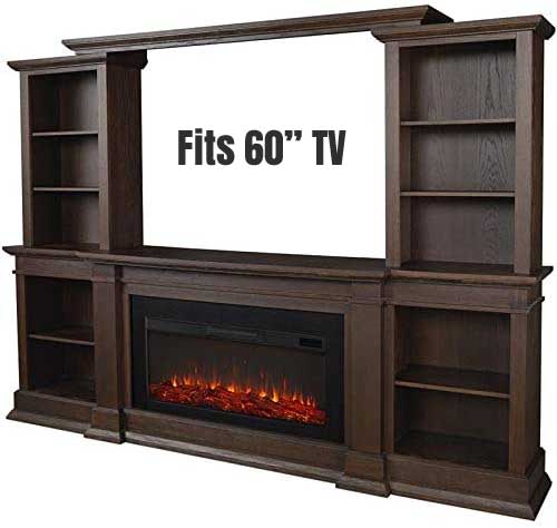 Monte Vista Landscape Fireplace Entertainment Center Combo