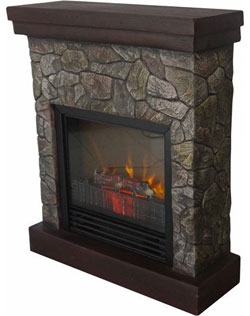 Polyfiber Electric Fireplace