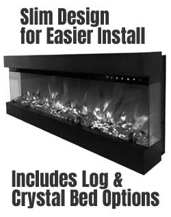 Regal Flame 3-Sided Linear Fireplace