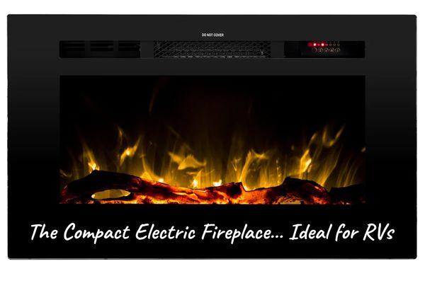 RV Electric Fireplace Heater with easy Install