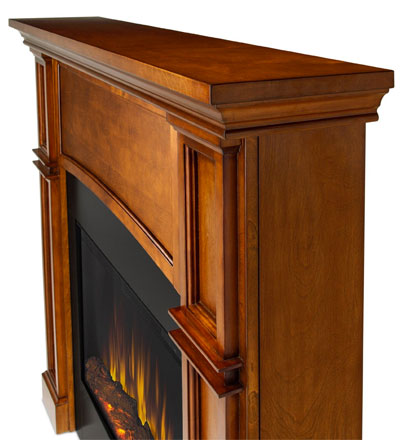 Slim Line Electric Fireplace Side View