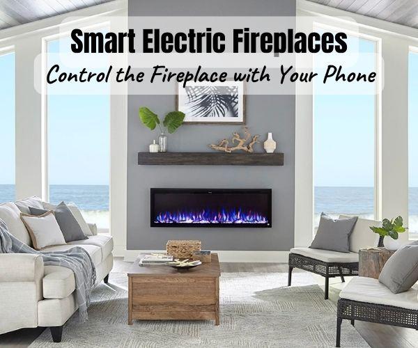 Smart Electric Fireplace that You Can Control with Your Phone