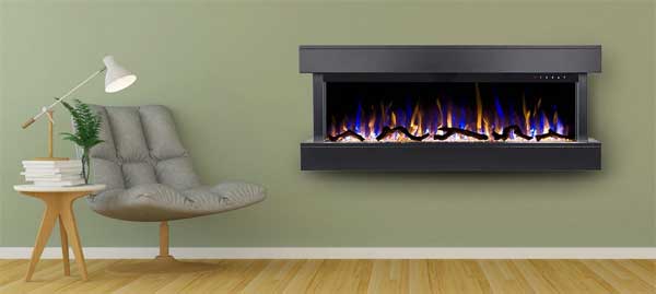 Touchstone Chesmont 50-inch Wall Mounted Plug-In Electric Fireplace